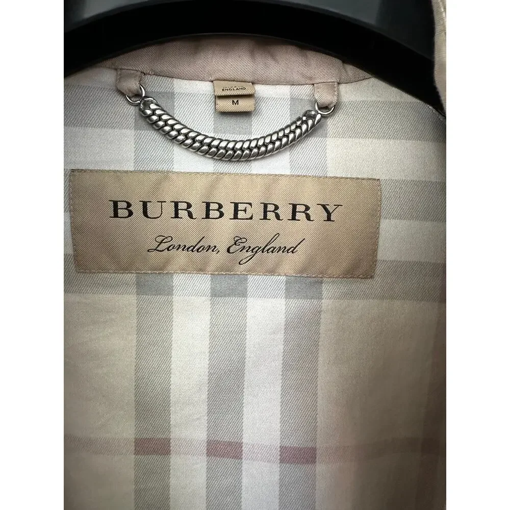 Burberry Men's Westbridge Short Trench Coat Cotton Gabardine (Size M)